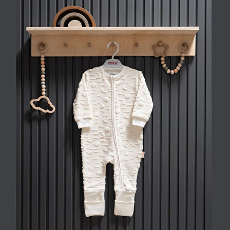 Tiffany Baby Moon Theme Fermuarlı Patiksiz Tulum 35033