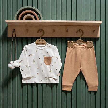 Tiffany Baby Happy Lambs Organik Theme 2'li Takım 33012