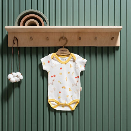 Tiffany Baby Strawberry Organik Theme Yarım Kol Body 45008