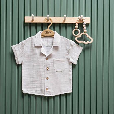 Tiffany Baby Müslin Theme Kısa Kollu Gömlek 26093