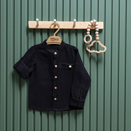 Tiffany Baby Müslin Theme Hakim Yaka Uzun Kol Gömlek 26120