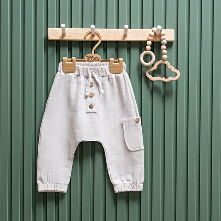 Tiffany Baby Müslin Theme Şalvar Düğmeli Alt 26006