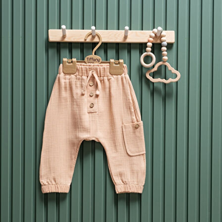 Tiffany Baby Müslin Theme Şalvar Düğmeli Alt 26006