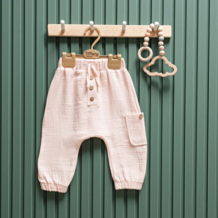 Tiffany Baby Müslin Theme Şalvar Düğmeli Alt 26006