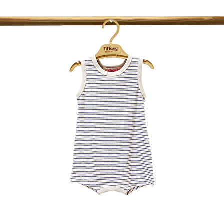 Tiffany Baby Modal Organik Theme Çizgili Rompy 89026
