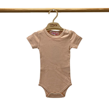 Tiffany Baby Organik Theme Kısa Kol Çıtçıtlı Body 89008