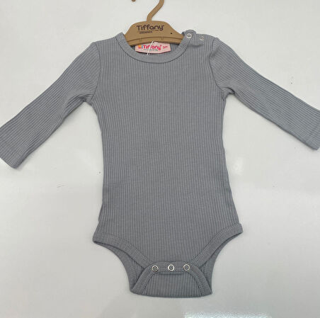 Tiffany Body Uzun Kol Çıtçıtlı Modal Organik Theme Lila