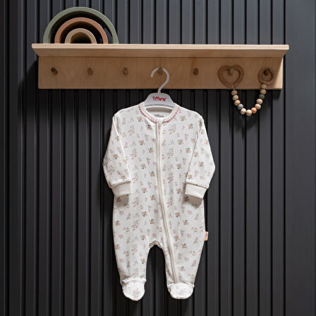 Tiffany Baby Cute Cats Theme Fermuarlı Tulum 34040