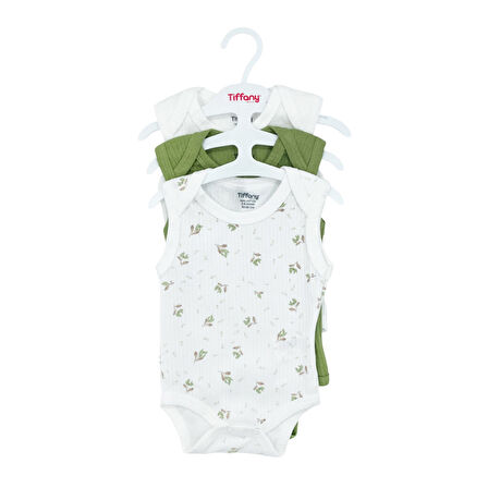 Tiffany Baby Green Plant Theme 3'lü Atlet Body 48009