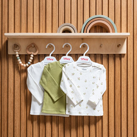 Tiffany Baby Green Plant Theme 3'lü Sweat 48096