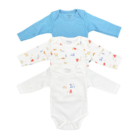 Tiffany Baby Traffic Rider Theme 3'lü Uzun Kol Body 50011