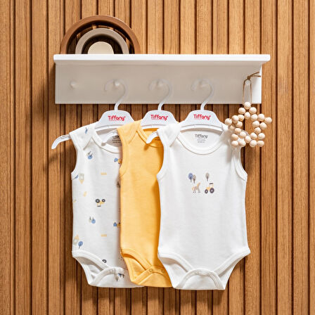 Tiffany Baby Tractor Theme 3'lü Atlet Body 49009