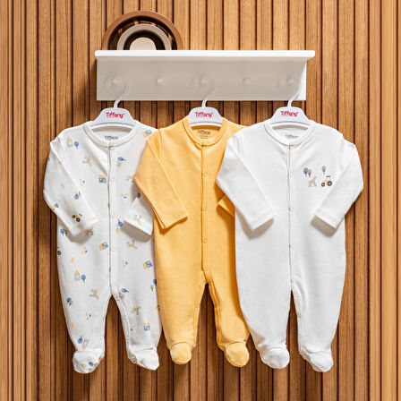 Tiffany Baby Tractor Theme 3'lü Patikli Tulum 49040