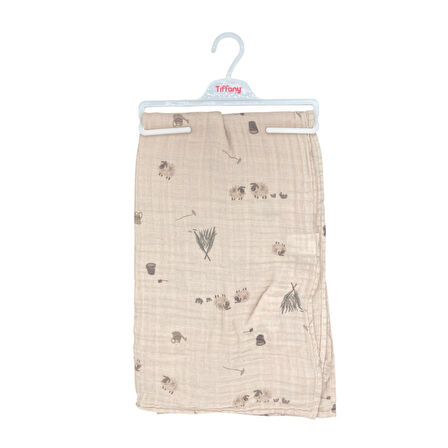 Tiffany Baby Baskılı Müslin Bebek Battaniyesi 79080