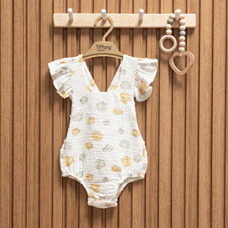 Tiffany Baby Müslin Sea Shell Theme Fırfırlı Body 62028