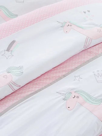 Tiffany Unicorn Tek Kişilik Yatak Örtüsü 160X220 cm - Standart