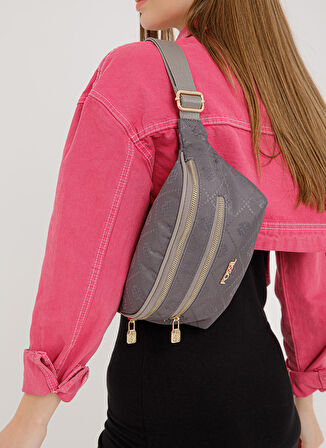 Fossil 34x17x11 Gri Kadın Bel Çantası 05FS23Y449