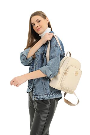 05BHPC8004-BJ BEJ Kadın Sırt Çantası