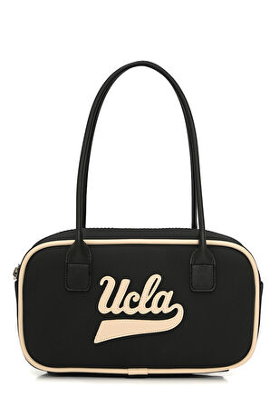 SHARON Siyah Suni Deri Omuz Çantası - Kadın Çanta