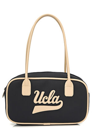 SHARON Lacivert Suni Deri Omuz Çantası - Kadın Çanta