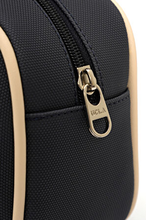 SHARON Lacivert Suni Deri Omuz Çantası - Kadın Çanta