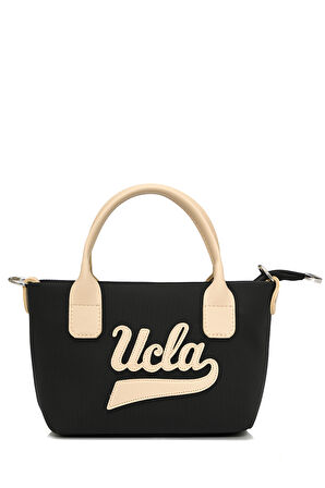 HARLOW Siyah Suni Deri Midi El Çantası - Kadın Çanta