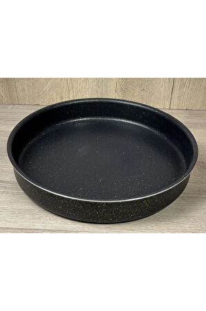 Granit 30 cm Tepsi Siyah&Gold