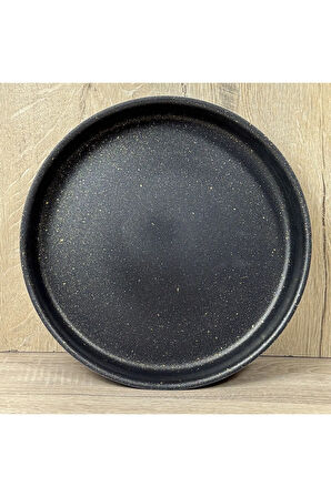Granit 30 cm Tepsi Siyah&Gold
