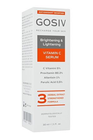 Aydınlatıcı Ve Akne Karşıtı C Vitamini Serum 30 ml (c Vitamini 5% + Ferulic Acid 0,5%)