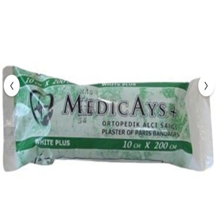 Medicays+ Tıbbi Ortapedik Alçı Sargısu 10cm x 200cm 50 adet
