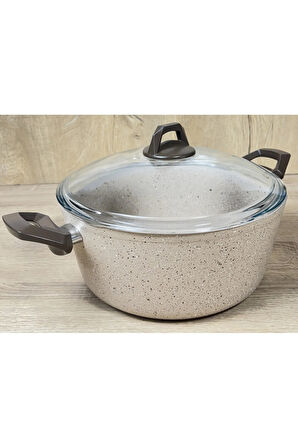 Ravelli Maxima Extra 22 cm Granit Tencere Kapiçino