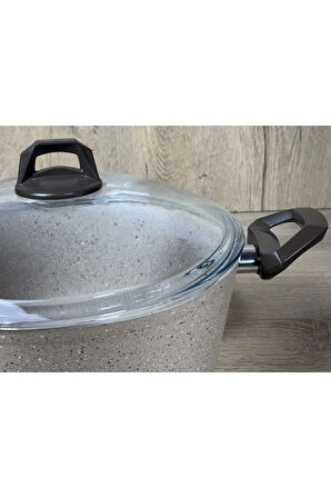 Ravelli Maxima Extra 22 cm Granit Tencere Kapiçino