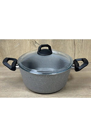 Ravelli Maxima Extra 22 cm Granit Tencere Gri