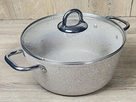 Monessa 24 cm Granit Tencere Kapuçino