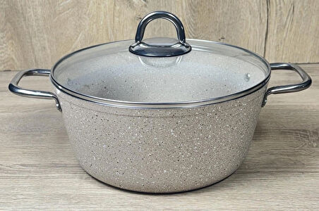 Monessa 24 cm Granit Tencere Kapuçino