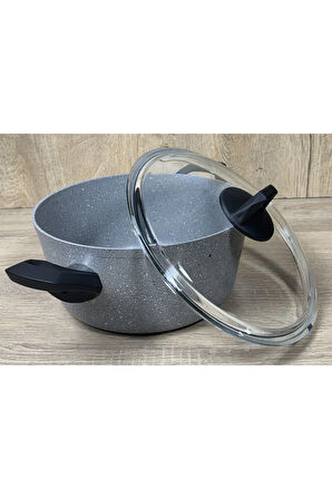 Ravelli Maxima Extra 20 cm Granit Tencere Gri