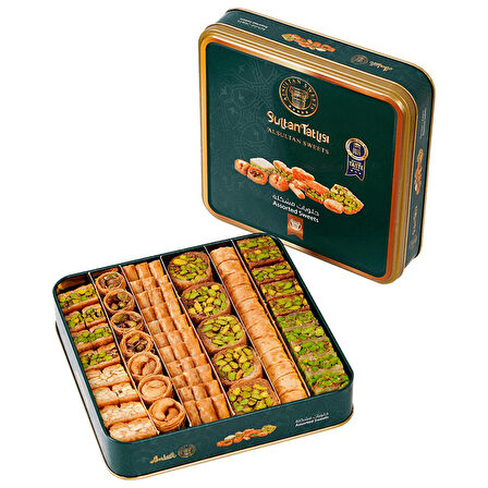 Karışık Baklava - Metal Kutuda 6lı Lezzet Koleksiyonu 1000gr