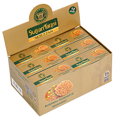 Barazek Susamlı Fıstıklı Kurabiye 80gr x 12 kutu