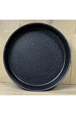 Granit 32 cm Tepsi Siyah&Beyaz