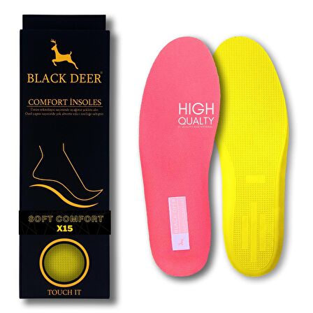 Hyper Boost Technology X15 Soft Comfort Pembe-Sarı Ortopedik Tabanlık