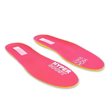 Hyper Boost Technology X15 Soft Comfort Pembe-Sarı Ortopedik Tabanlık