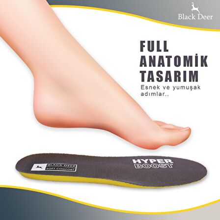 Hyper Boost Technology X15 Soft Comfort Gri-Sarı Ortopedik Tabanlık