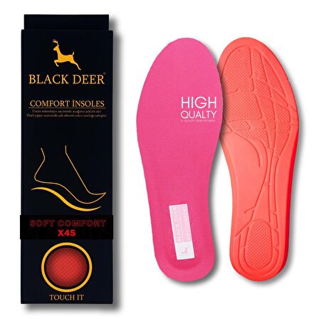 Hyper Boost Technology X45 Soft Comfort Pembe-Kırmızı Ortopedik Tabanlık