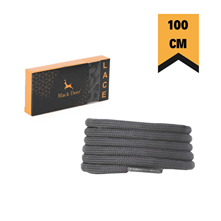 Black Deer Shoelace Haki Spor Ayakkabı Bağcık
