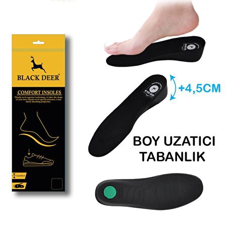 Black Deer Extender 4,5 Cm Siyah Boy Uzatıcı Tabanlık