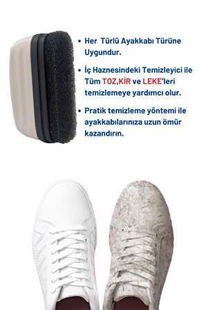 Fast Clean Leke ve Kir Ayakkabı Temizleme Süngeri Spor Ayakkabı Temizleme Köpüğü 