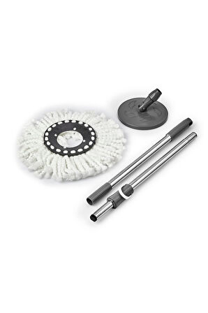 3'lü Set 360 Derece Döner Set Uyumlu Temizlik Seti Yedek Sap Başlık Mikrofiber Paspas Ve Mop