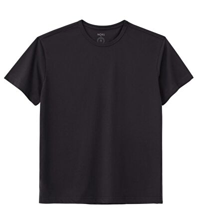 Regular  Bisiklet Yaka Tshirt - Antrasit