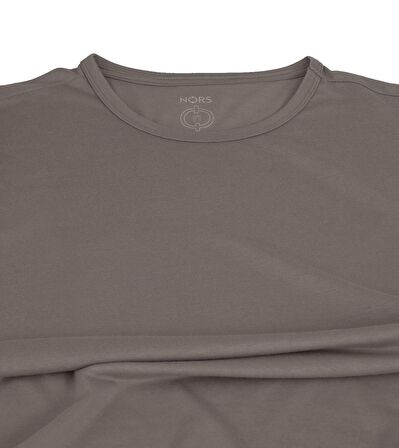 Regular Bisiklet Yaka Tshirt - Vizon