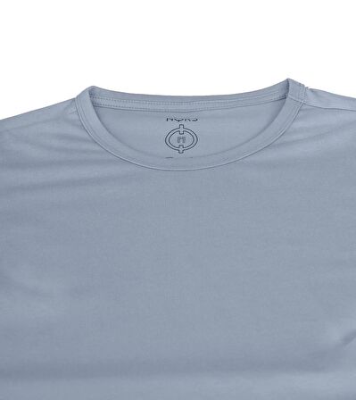 Regular Bisiklet Yaka Tshirt - Açık Mavi